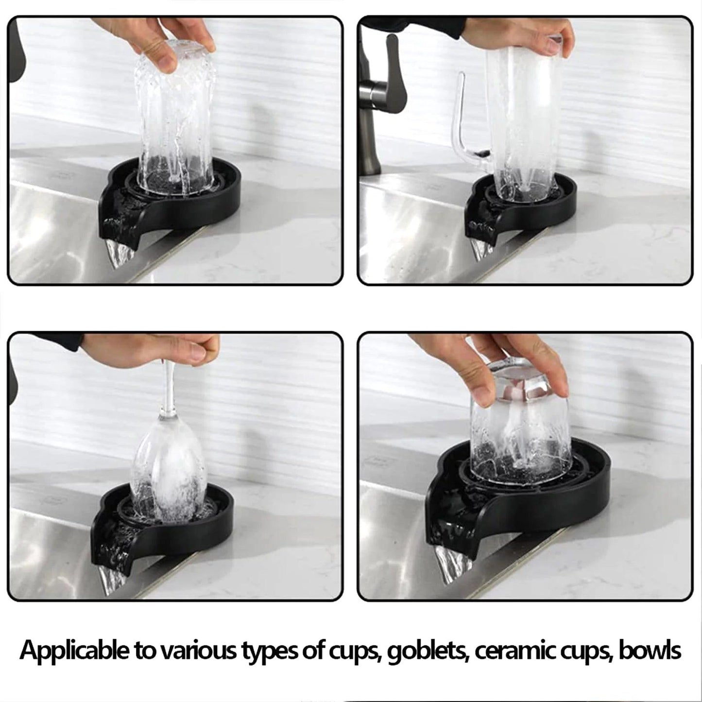 Stainless Steel Premium Glass Rinser - District Goods