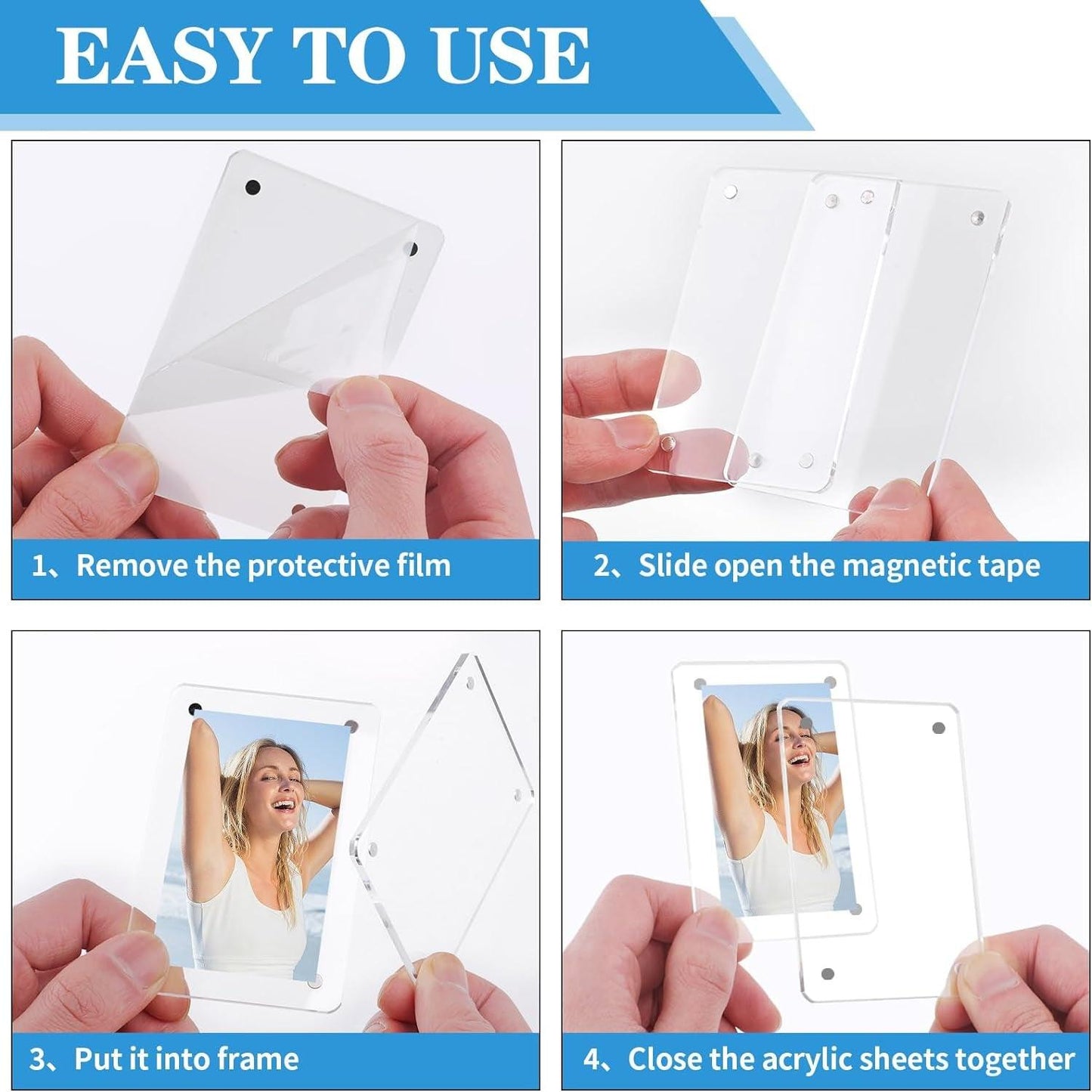 Acrylic Magnetic Instax Frame for Refrigerator - District Goods