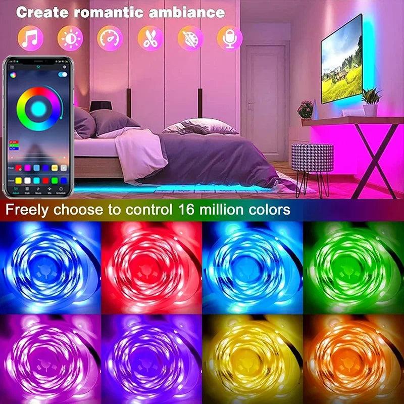 5050 RGB LED Strip Lights with APP Control - District Goods
