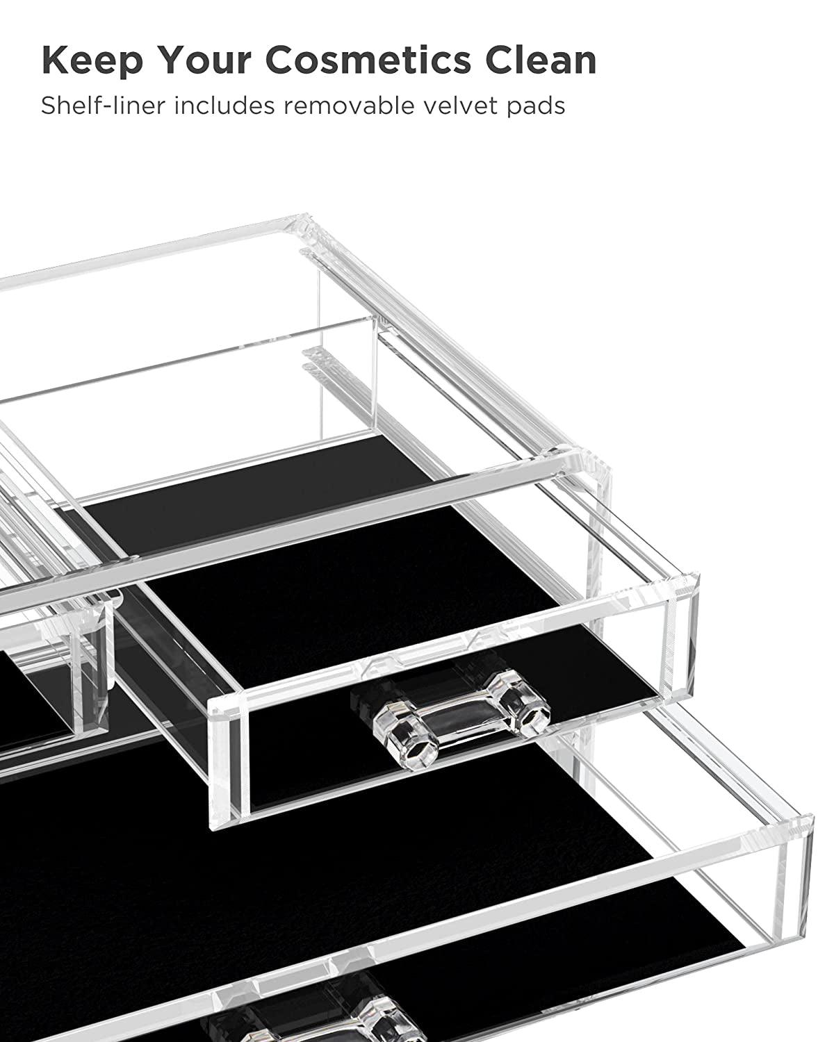 Clear Acrylic Makeup Storage Organizer with 6 Drawers - District Goods