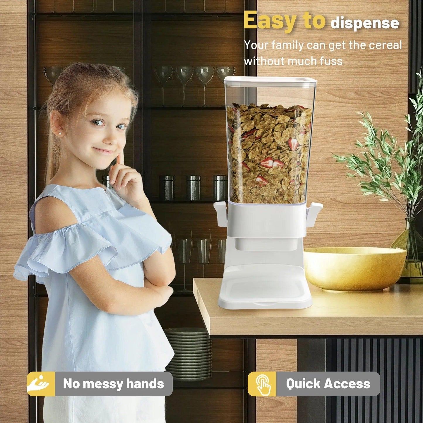 Cereal Dispenser Countertop with 5L Storage Capacity - District Goods