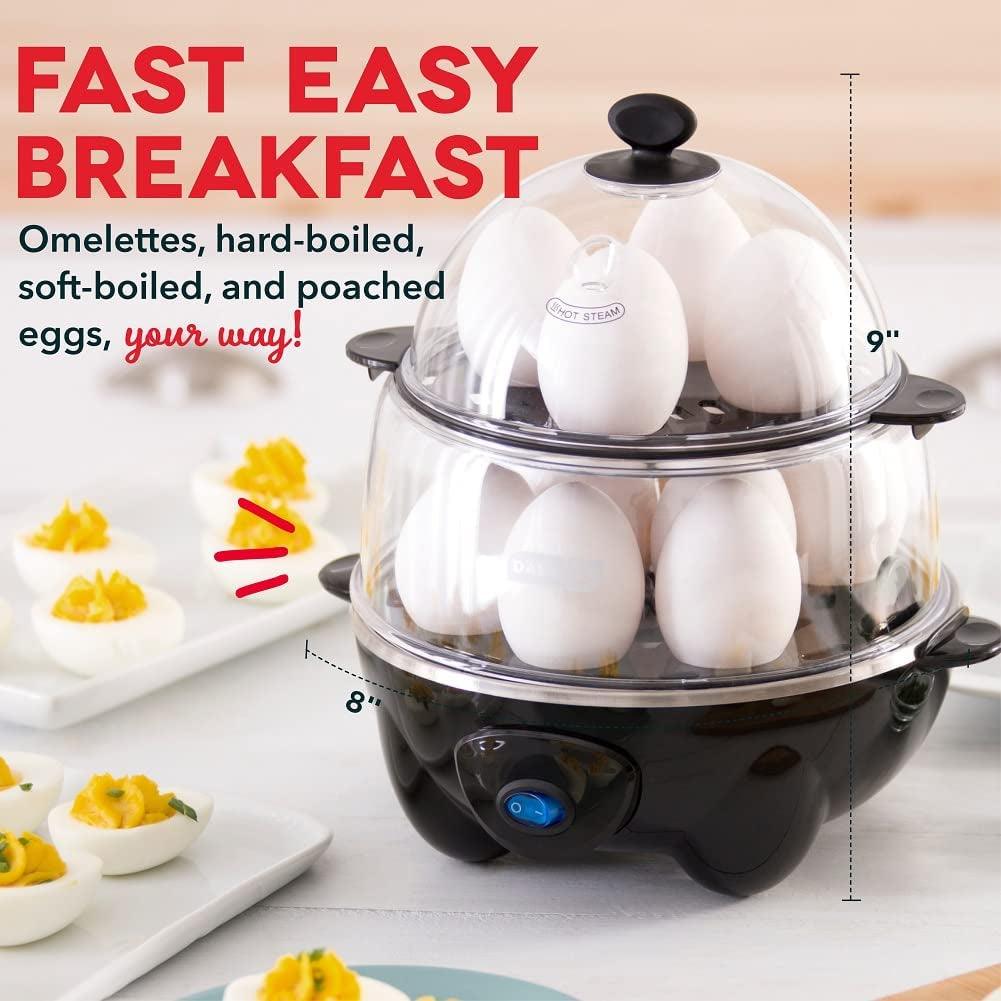 Professional Egg Cooker with 12 Capacity and Auto Shut Off Feature - District Goods