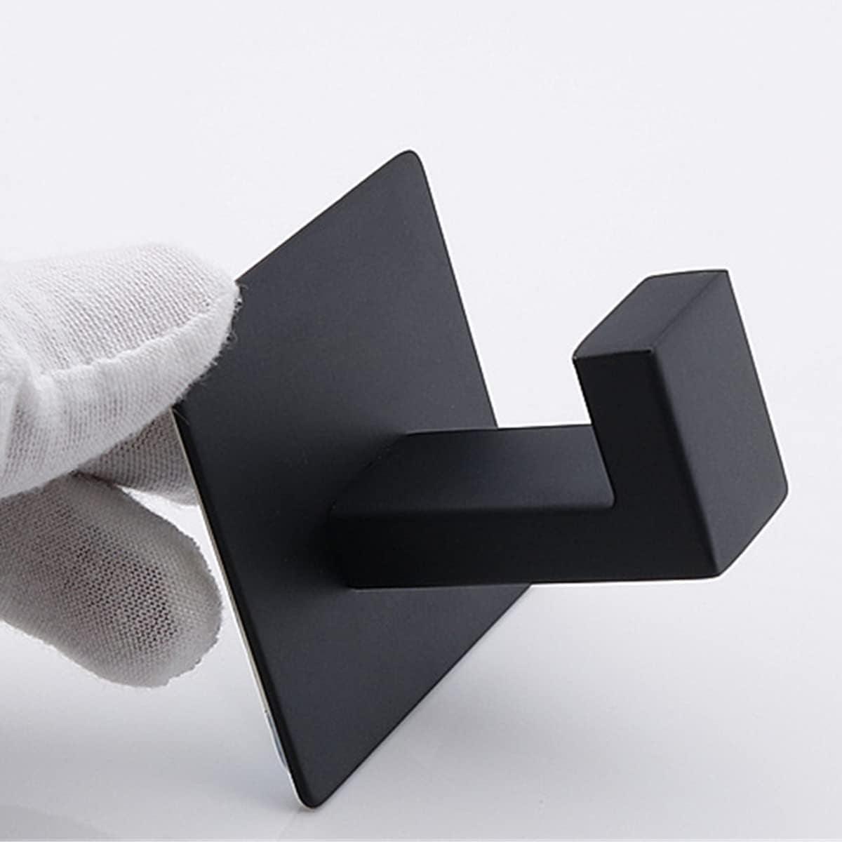 Stainless Steel Square Coat Hook Set, - District Goods