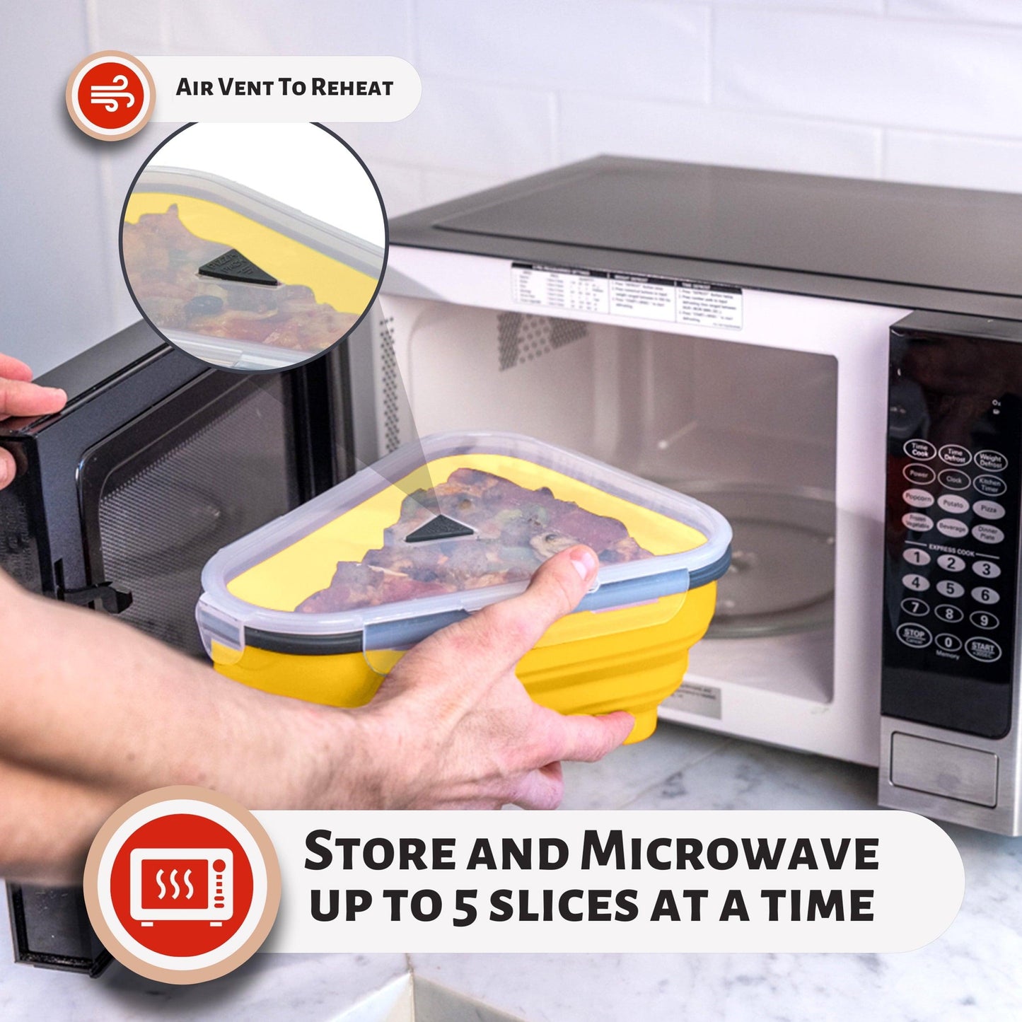 The Pizza Pack silicon storage container - District Goods