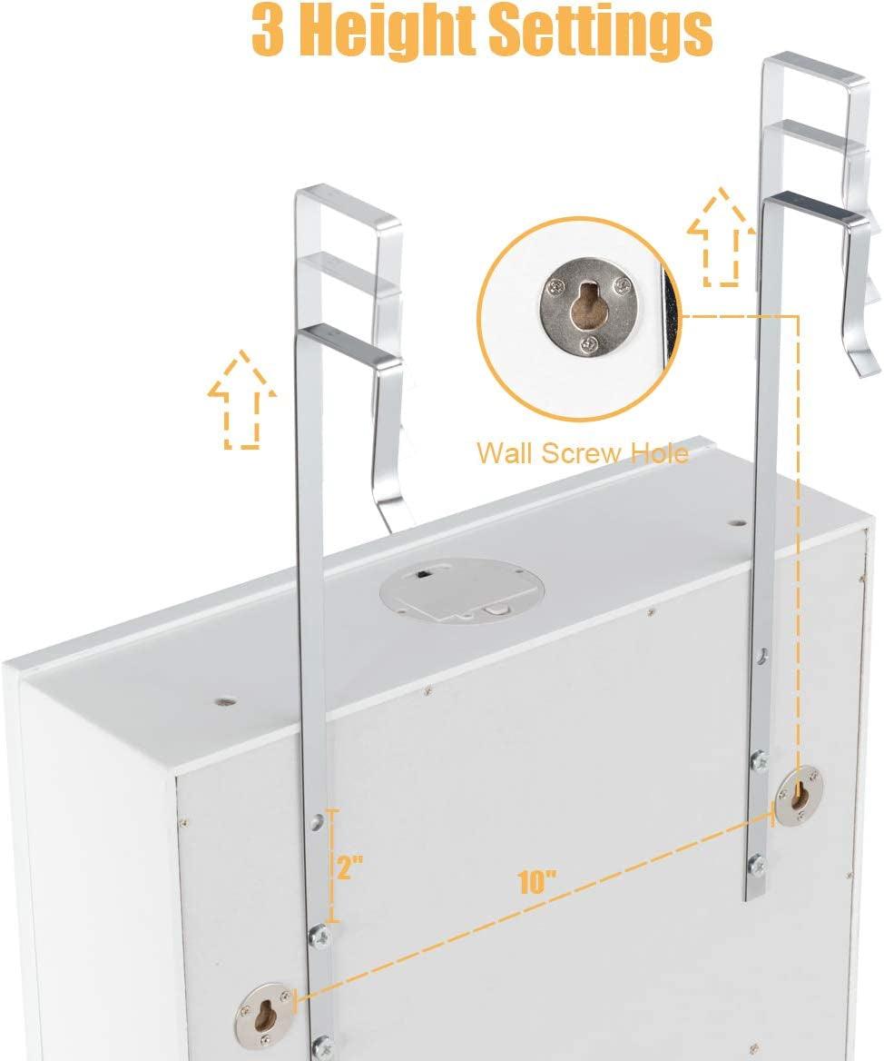 Wall-Mounted Jewelry Cabinet Armoire with Full-Length Mirror - District Goods