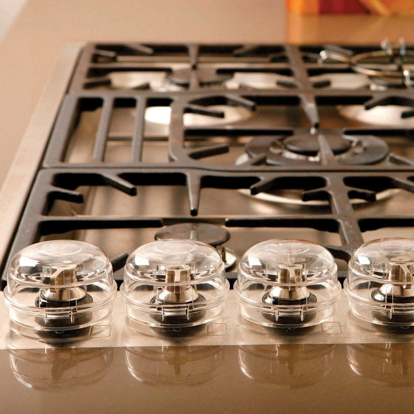 Stove knob covers - Transparent plastic - District Goods
