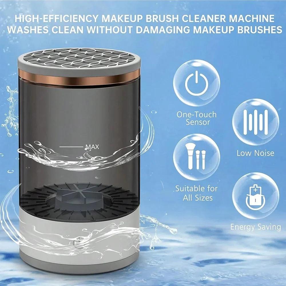 Electric Makeup Brush Cleaner with Automatic Cleaning and Fast Drying Function - District Goods