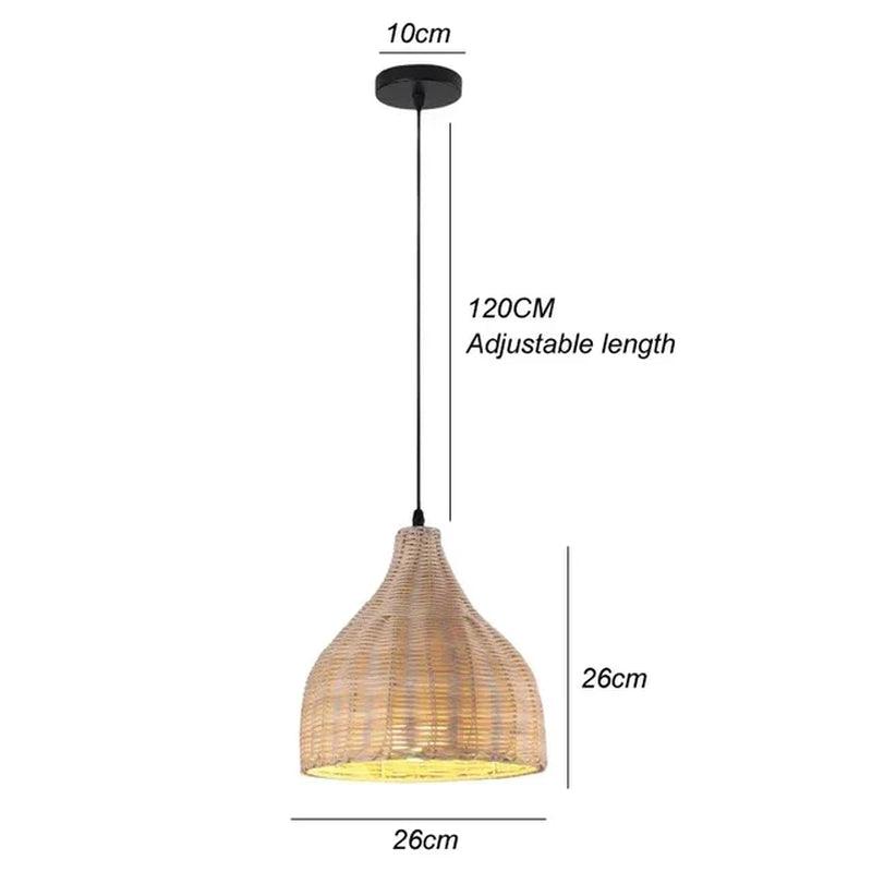 Handmade Bamboo Lustre Chandelier Pendant Light - District Goods