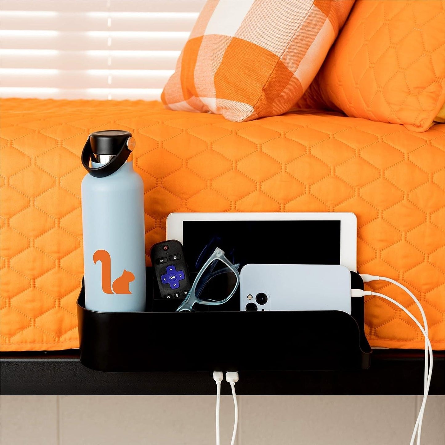 Bedside Perch with USB-C Charging Ports and Organizer - District Goods
