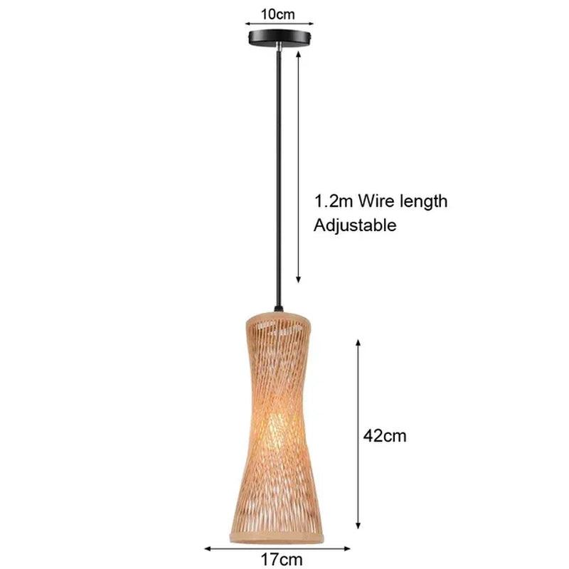 Handmade Bamboo Lustre Chandelier Pendant Light - District Goods