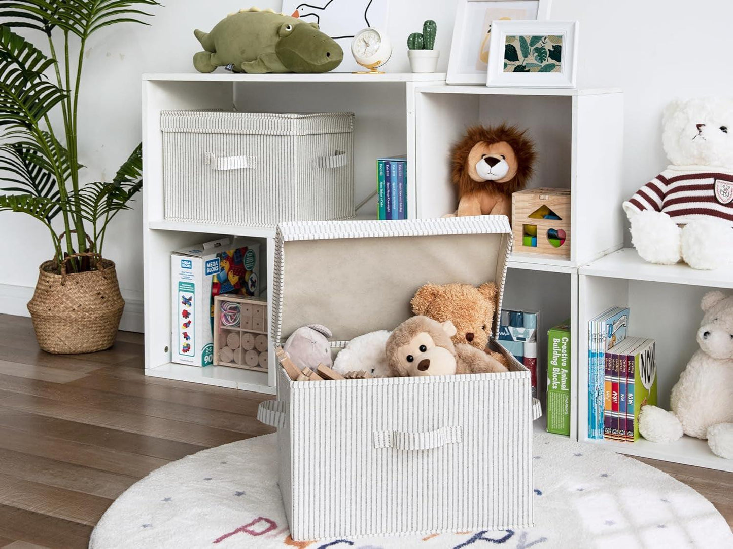 Large Decorative Storage Boxes with Lid and Handles - District Goods