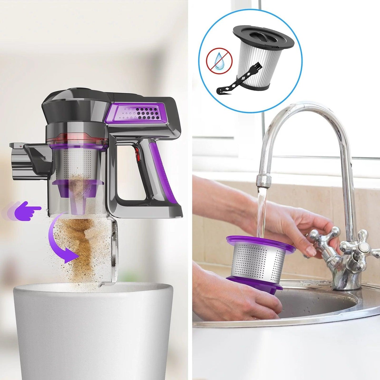 6-in-1 Cordless Stick Handheld Vacuum Cleaner - District Goods