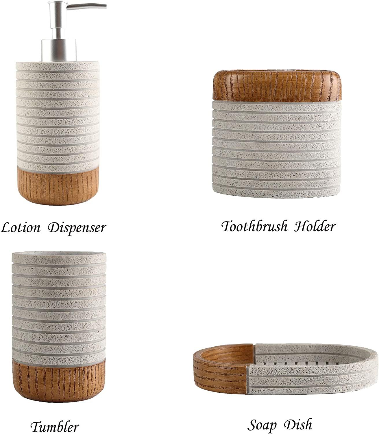 Farmhouse Bathroom Accessories Set - District Goods