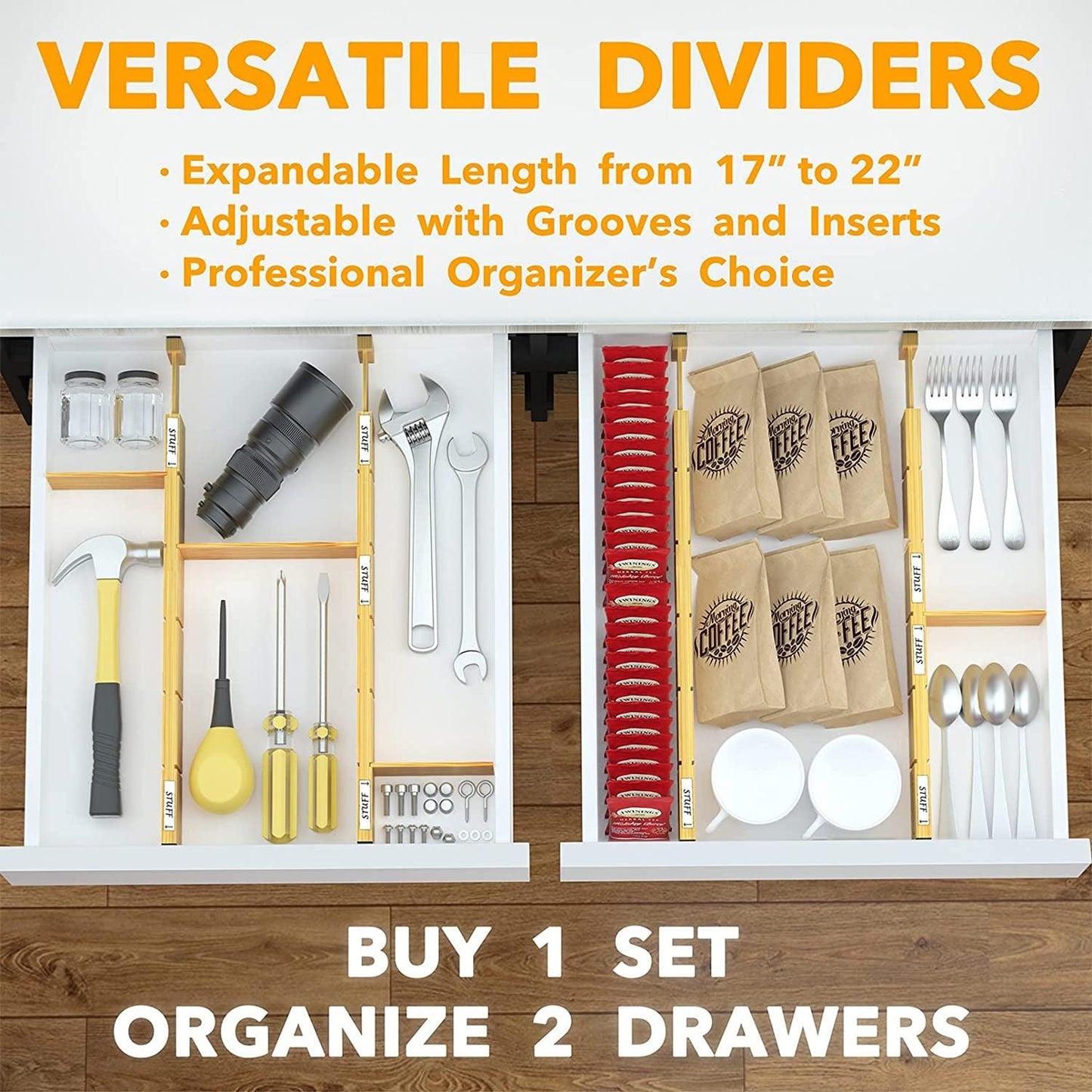 Bamboo Drawer Dividers - District Goods