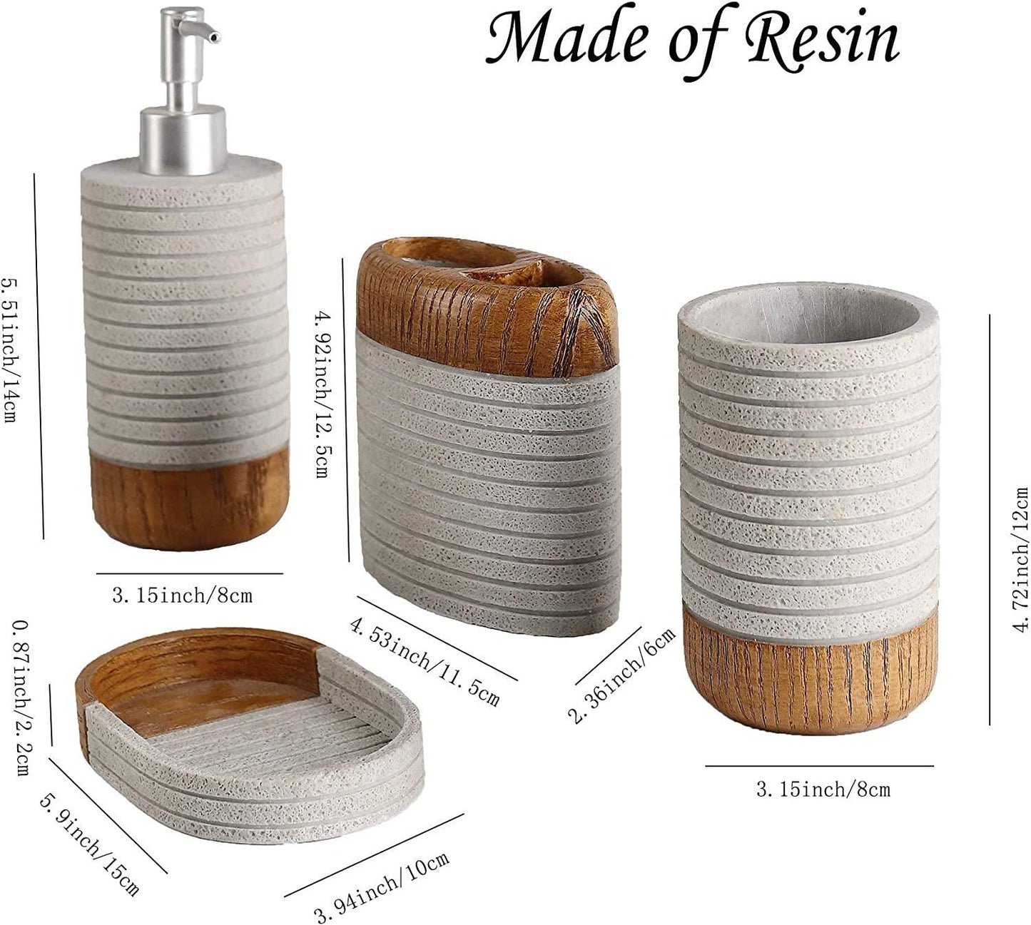 Farmhouse Bathroom Accessories Set - District Goods