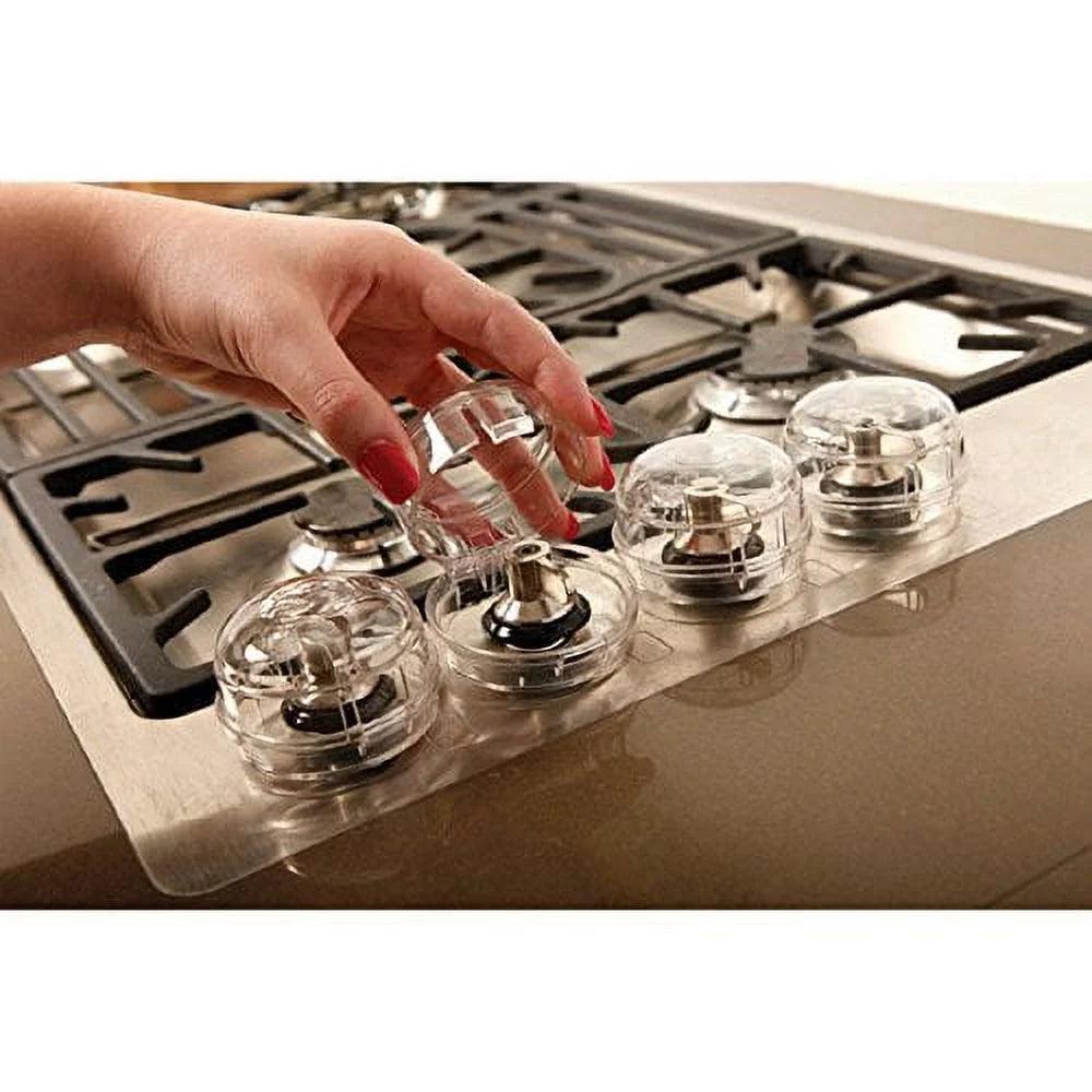 Stove knob covers - Transparent plastic - District Goods