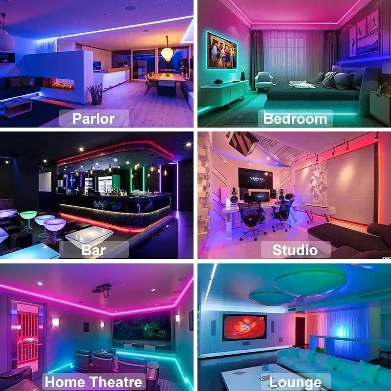 5050 RGB LED Strip Lights with APP Control - District Goods