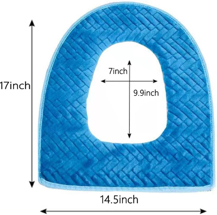 Brown Washable Cloth Toilet Seat Cover Pads - District Goods