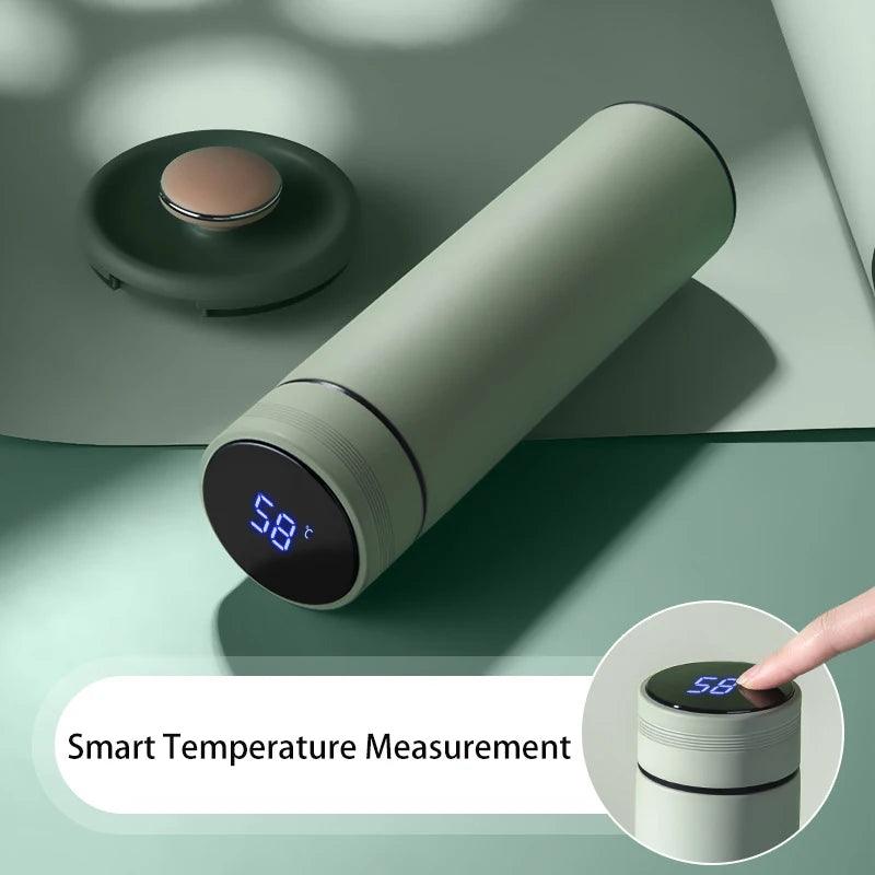 Stainless Steel Smart Water Bottle with Temperature Display - 500ml - District Goods