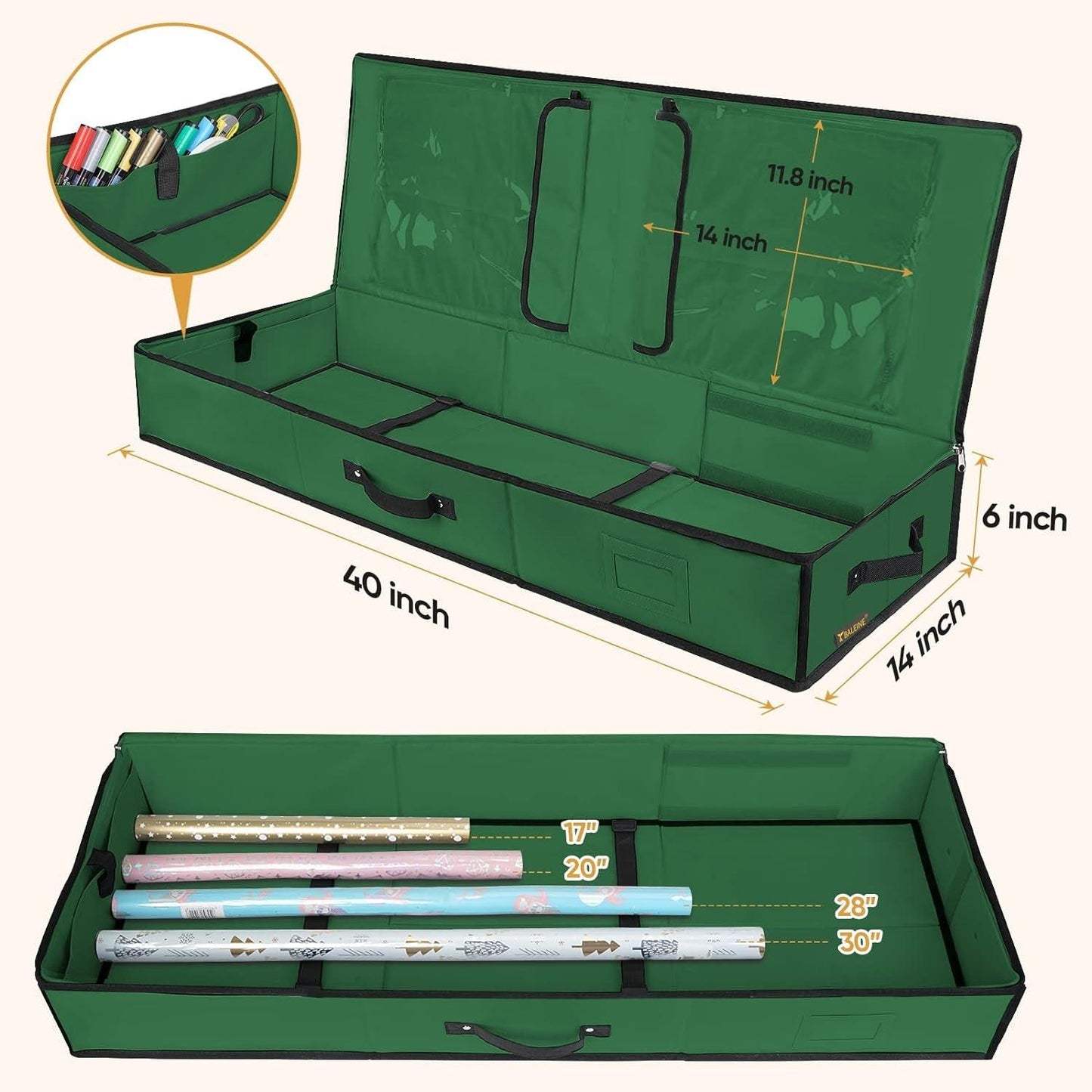 Holiday Gift Wrap Storage Organizer - District Goods