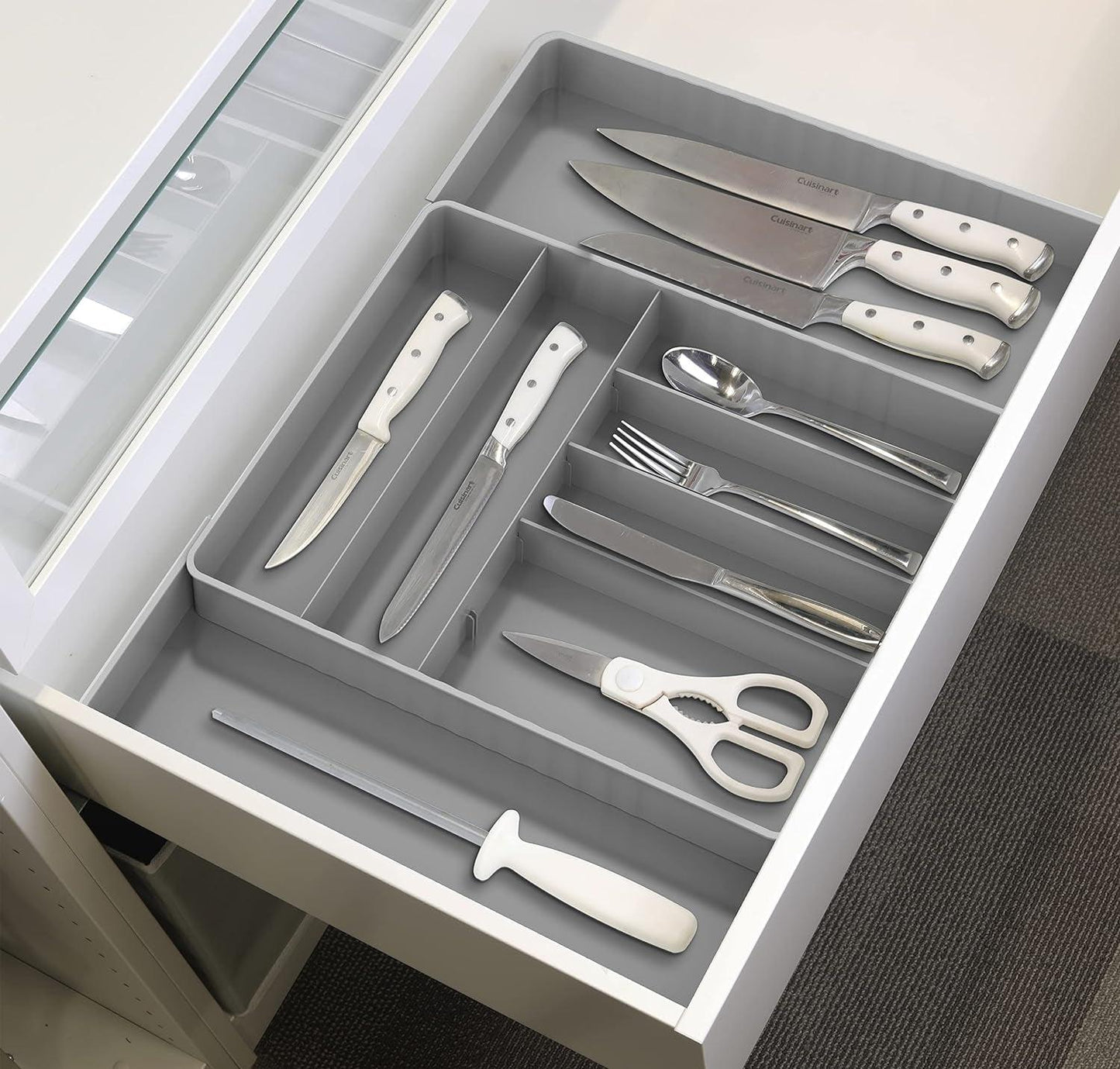 Expandable Kitchen Drawer Flatware Organizer - District Goods