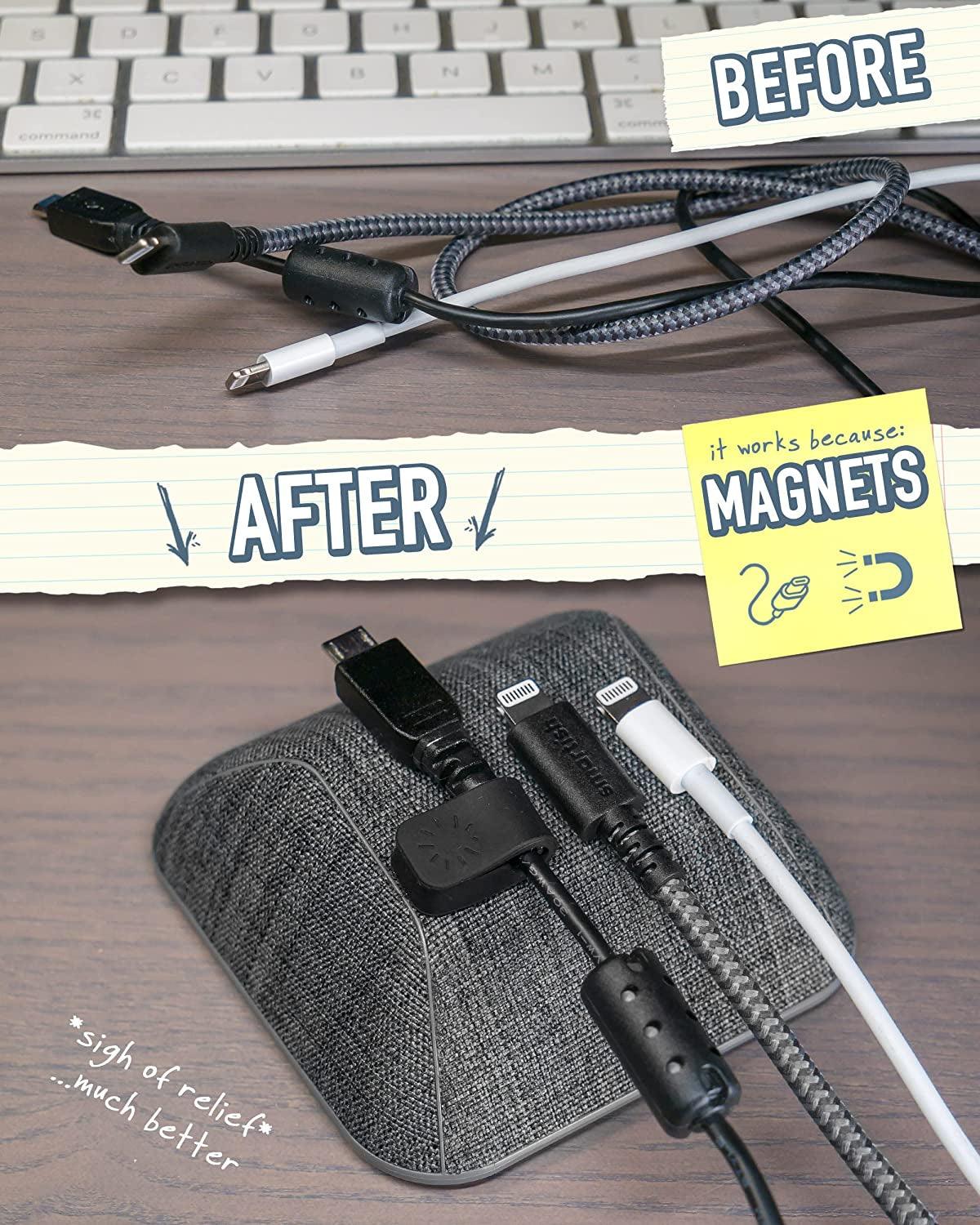 Magnetic Cable Organizer with Magnet Clips - District Goods