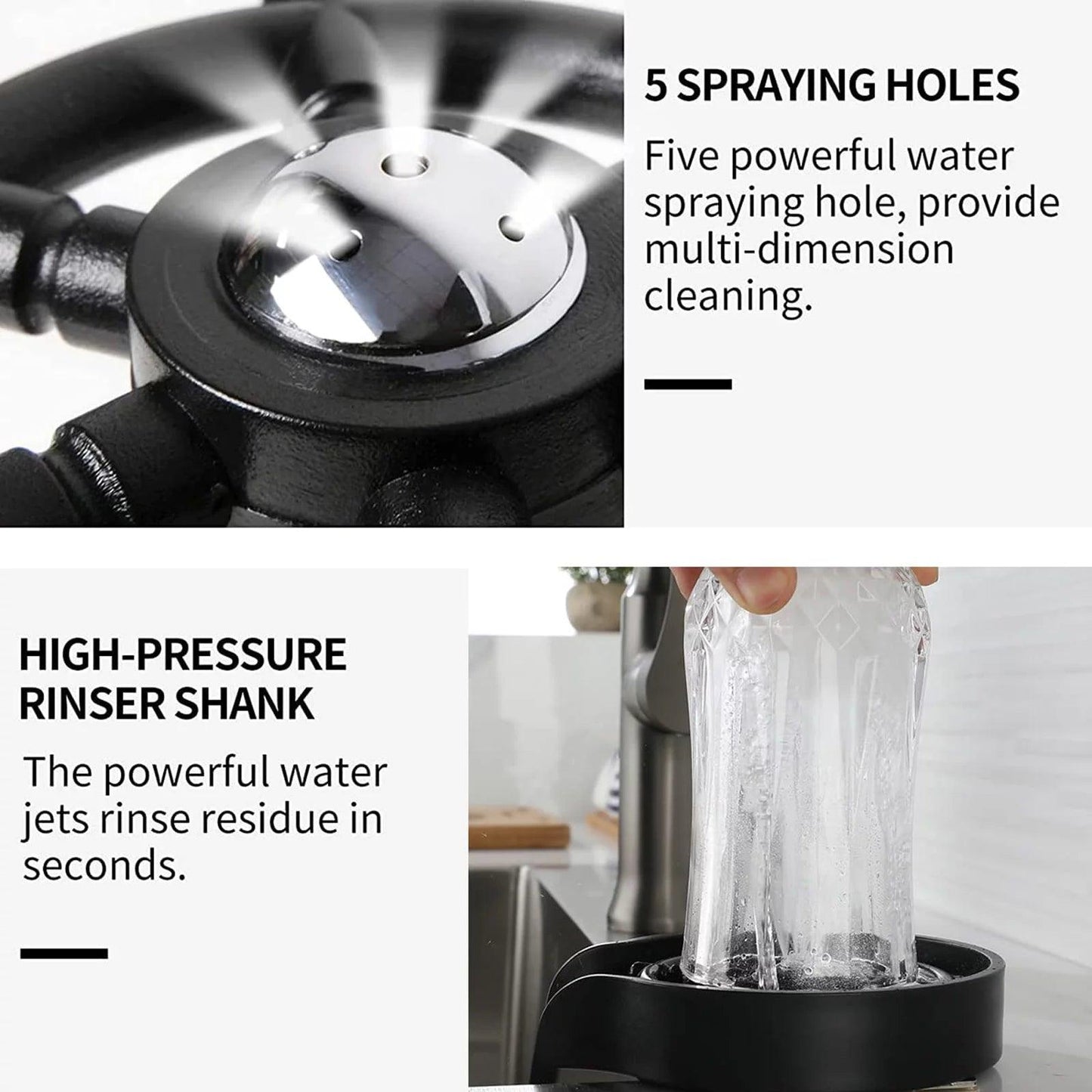 Stainless Steel Premium Glass Rinser - District Goods