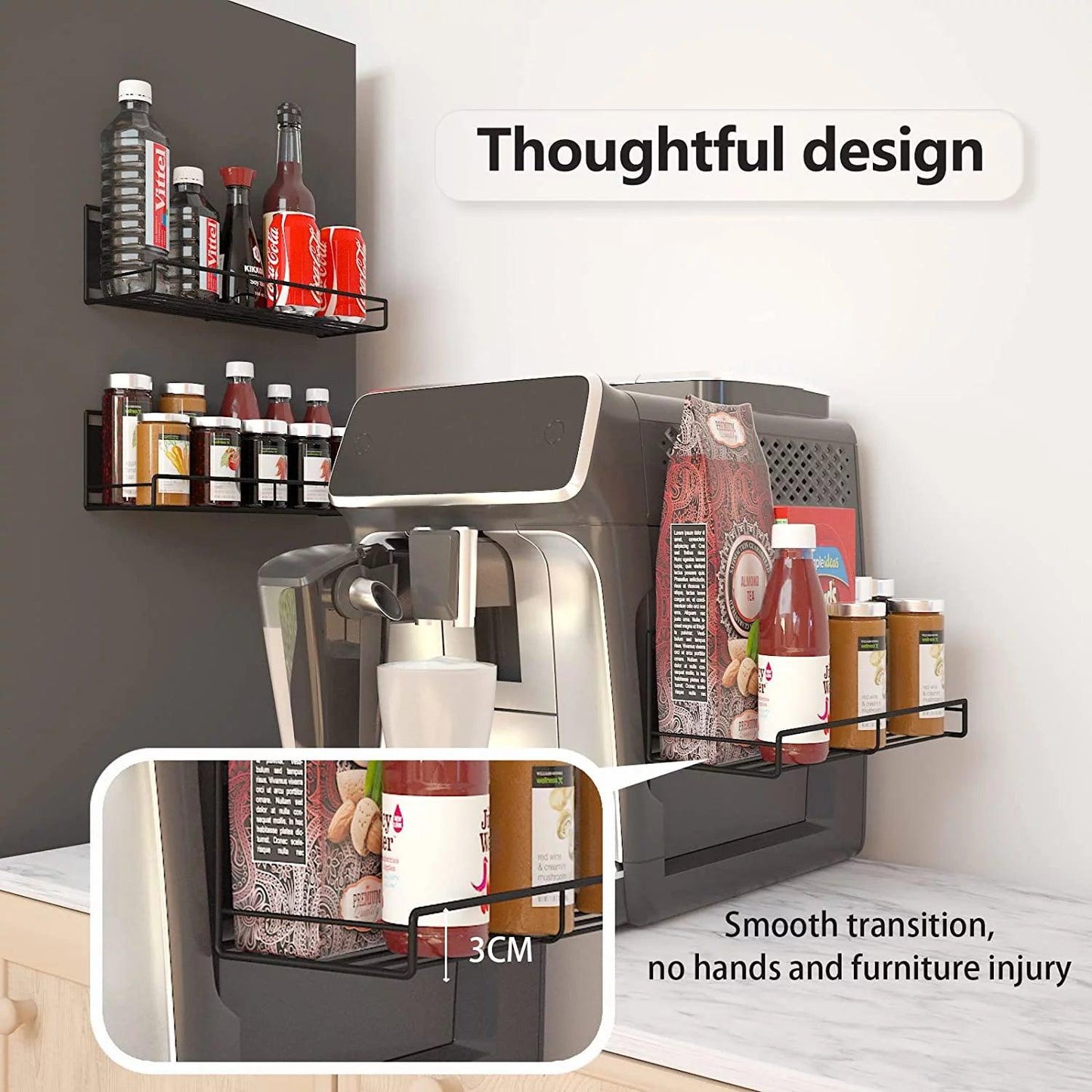 Magnetic Spice Rack for Refrigerator - Set of 4 - District Goods