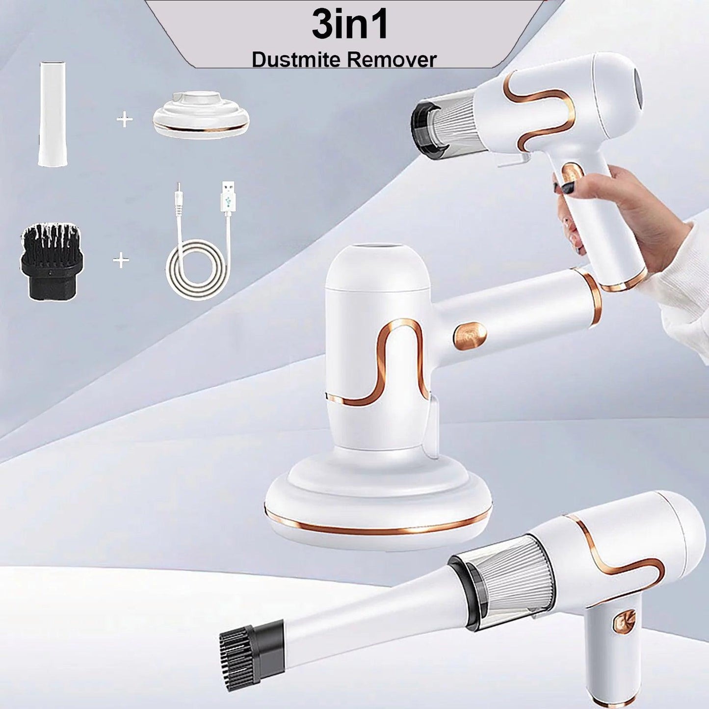 Handheld Cordless UV Mattress Vacuum Cleaner f - District Goods