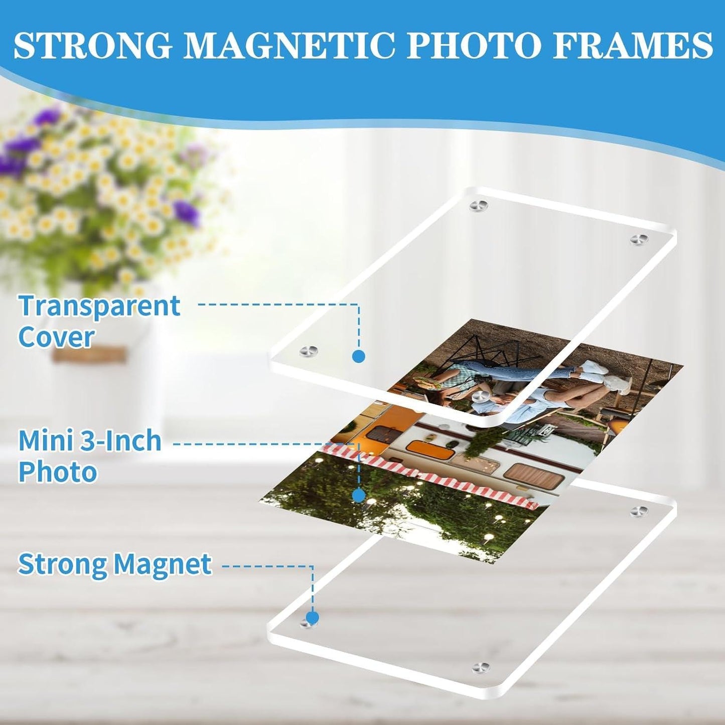 Acrylic Magnetic Instax Frame for Refrigerator - District Goods