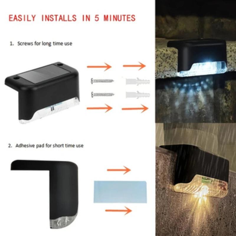 Outdoor LED Solar Step Lamp - District Goods