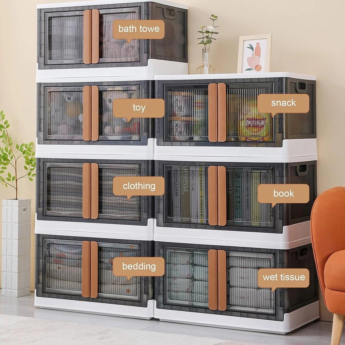Collapsible Storage Bins with Lids - District Goods