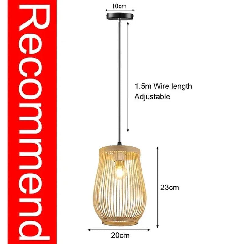 Handmade Bamboo Lustre Chandelier Pendant Light - District Goods