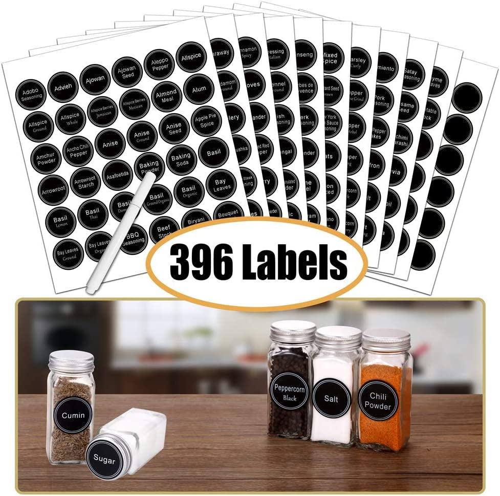 Spice Rack Organizer Set with 24 Glass Spice Jars - District Goods
