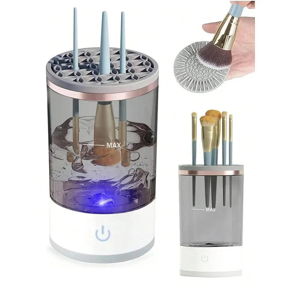 Electric Makeup Brush Cleaner with Automatic Cleaning and Fast Drying Function - District Goods
