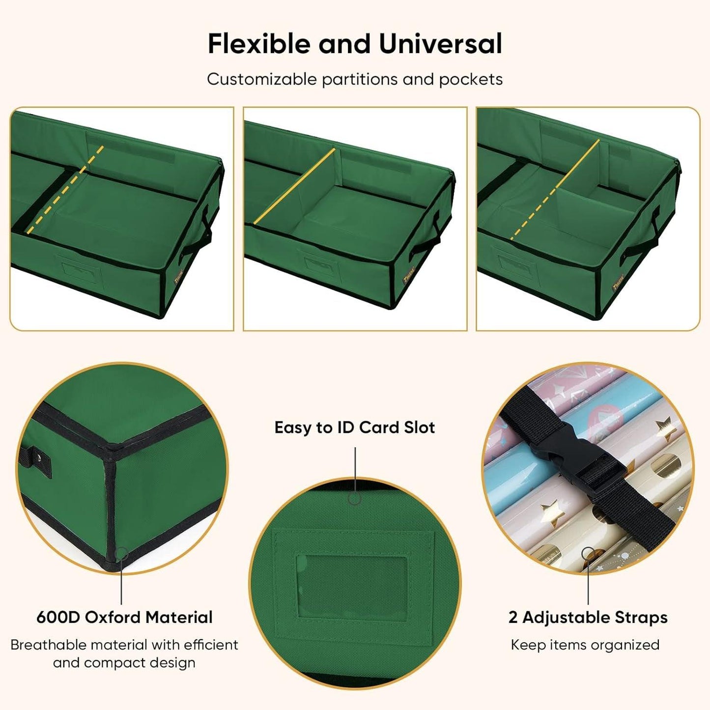 Holiday Gift Wrap Storage Organizer - District Goods