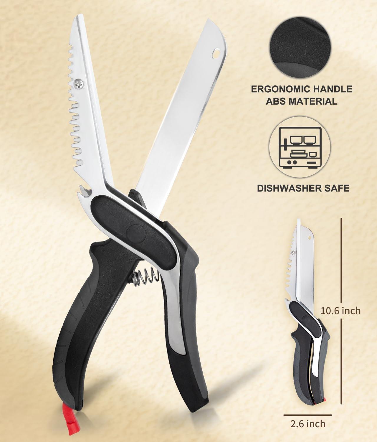 Multi-Purpose Kitchen Scissors with Cutting Board - District Goods