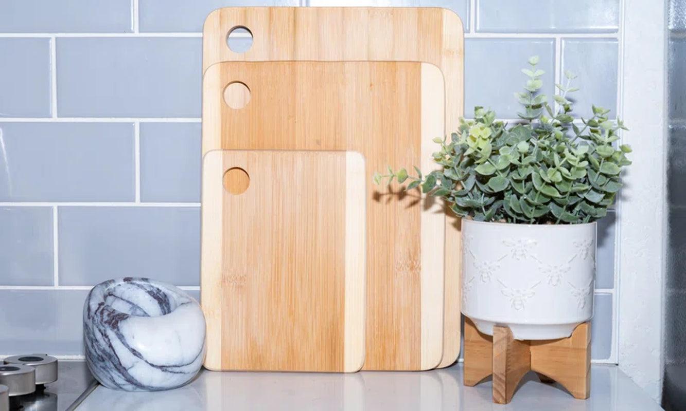 Lexi Home 3-Piece Bamboo Cutting Boards Set - District Goods