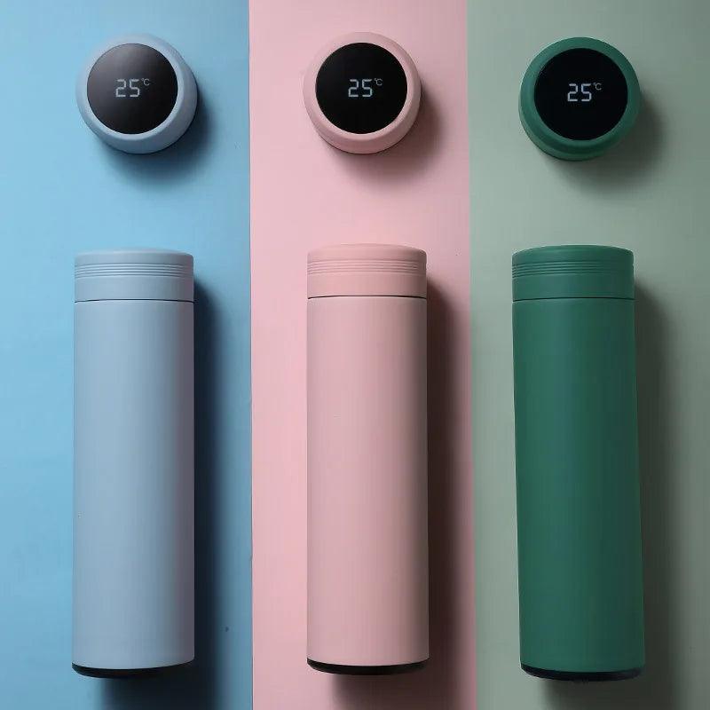 Stainless Steel Smart Water Bottle with Temperature Display - 500ml - District Goods