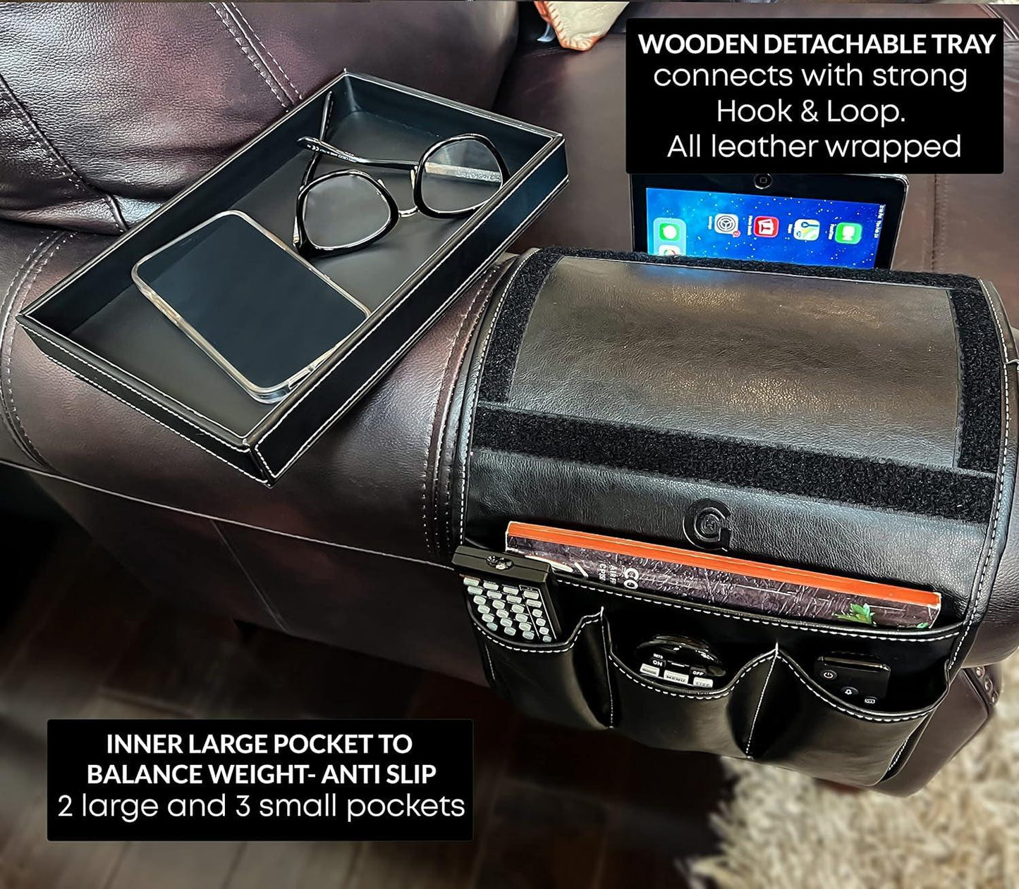 Armchair Remote Holder and Armrest Organizer - District Goods