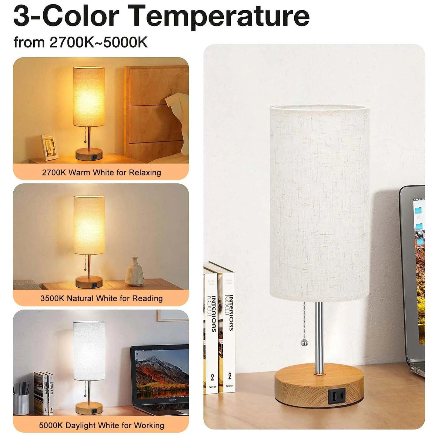 Table Lamps with USB Ports - District Goods
