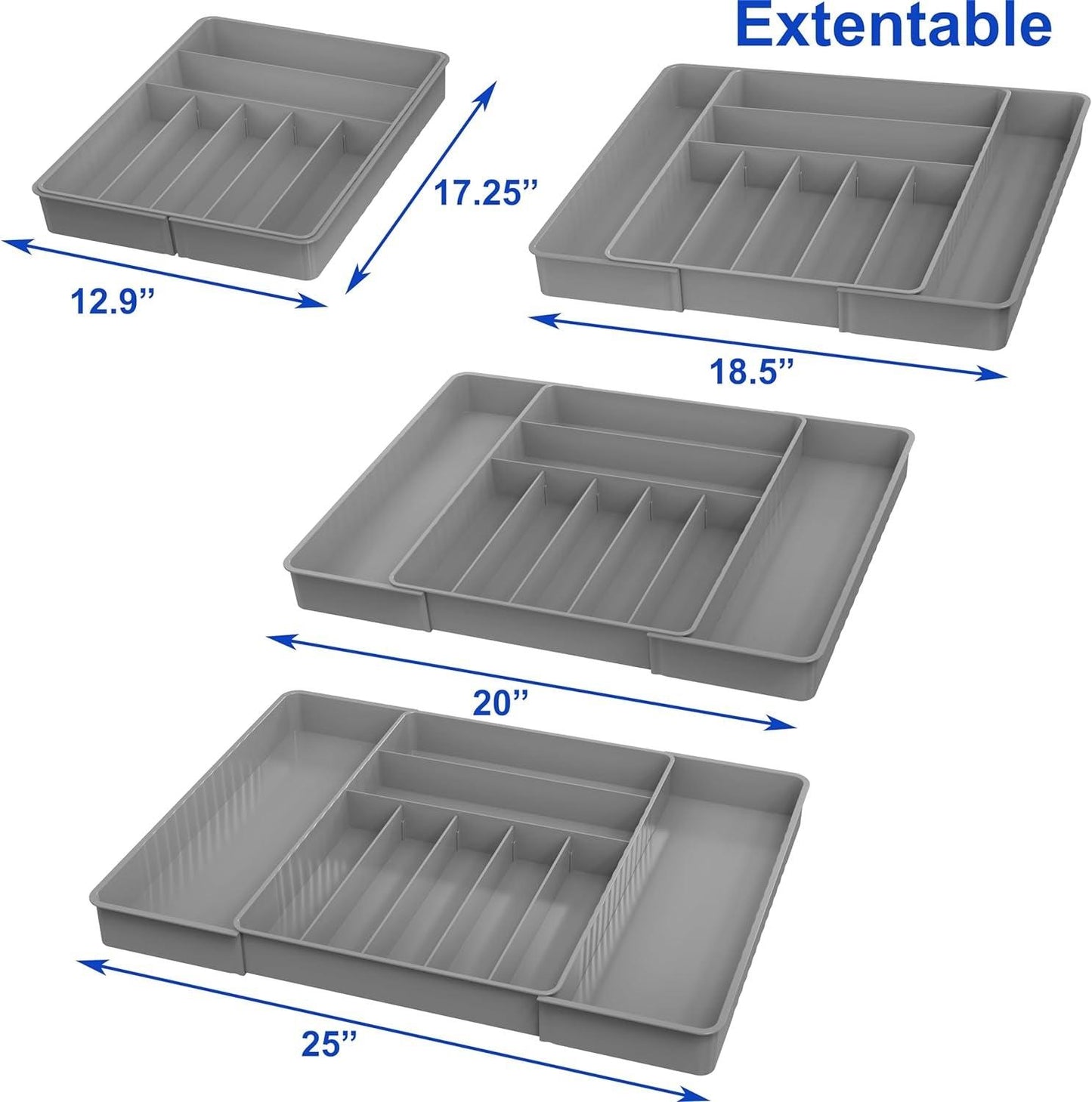 Expandable Kitchen Drawer Flatware Organizer - District Goods