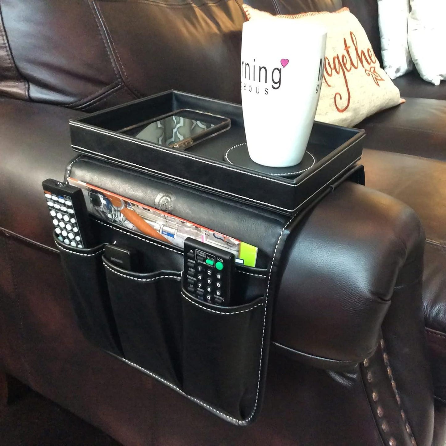 Armchair Remote Holder and Armrest Organizer - District Goods