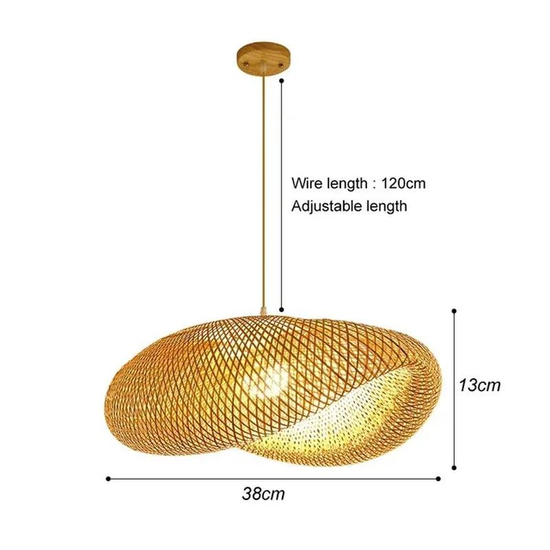 Handmade Bamboo Lustre Chandelier Pendant Light - District Goods