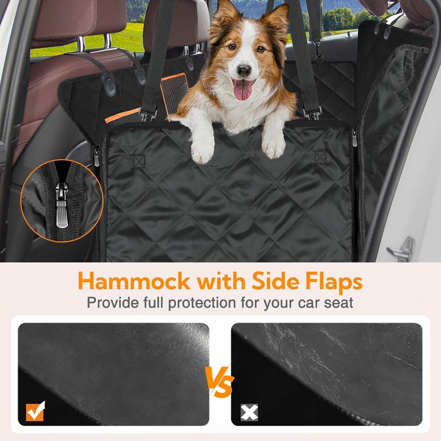 Waterproof Dog Car Seat Cover with Mesh Window - District Goods