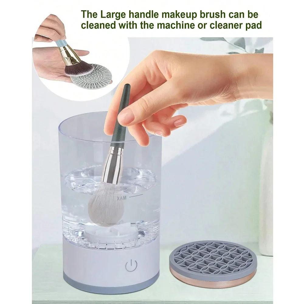 Electric Makeup Brush Cleaner with Automatic Cleaning and Fast Drying Function - District Goods