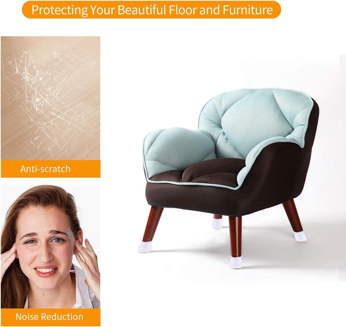 Large Silicone Chair Leg Floor Protectors - Set of 16 - District Goods