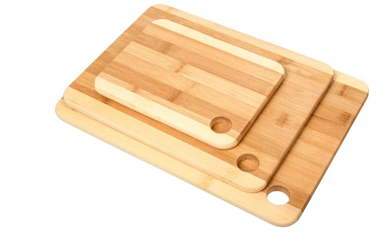 Lexi Home 3-Piece Bamboo Cutting Boards Set - District Goods
