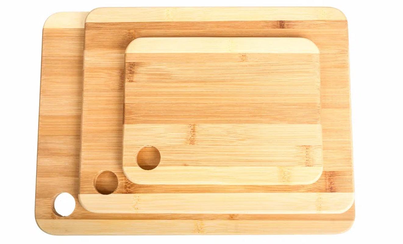 Lexi Home 3-Piece Bamboo Cutting Boards Set - District Goods