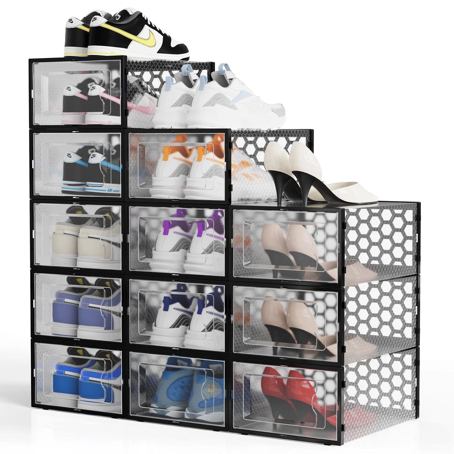 Shoe Storage Boxes - Set of 12 - District Goods